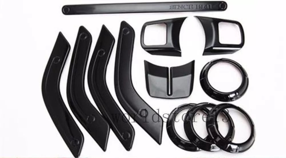 Steering Wheel Dashboard Air Cover Trim Kit for Jeep Wrangler JK 2011-2017