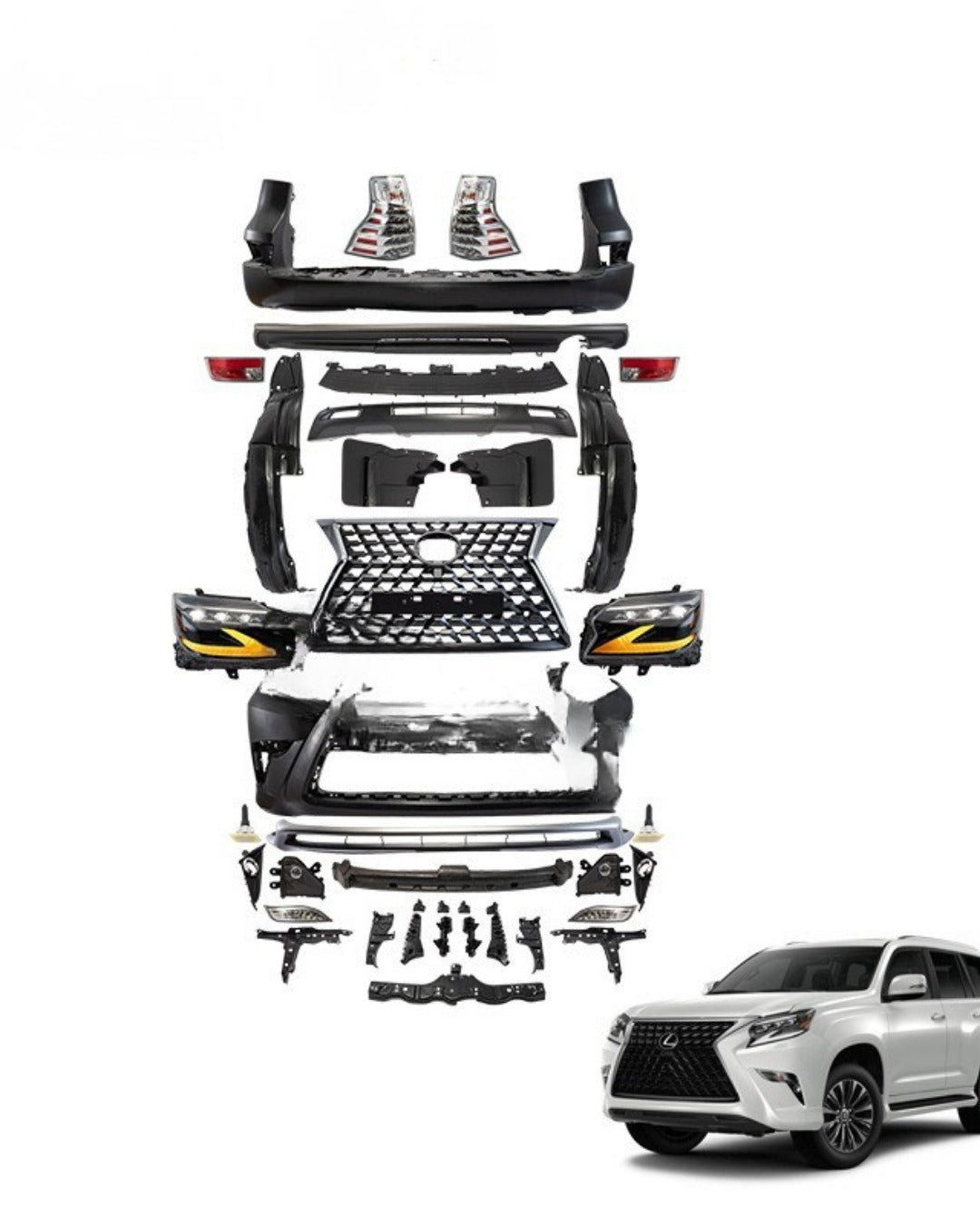 Facelift body kit for lexus gx460 (fit to 2014-2021)