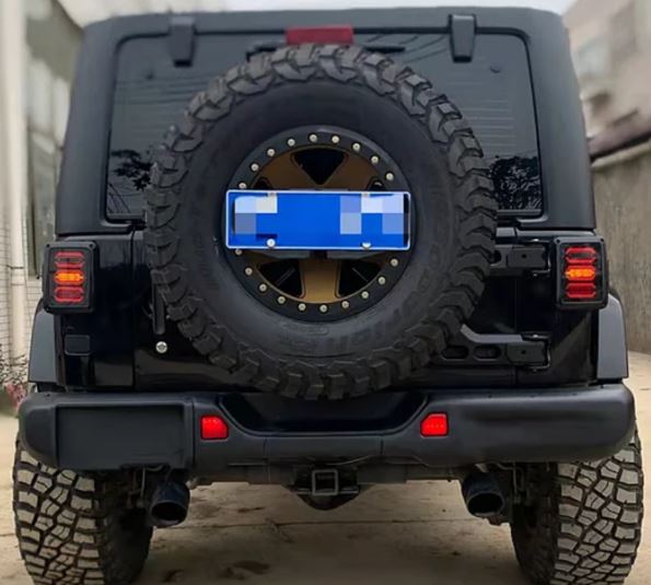 Rear bumper aluminum JK upgrade to JL For jeep JK 2007 To 2017  ( without sensor holes )