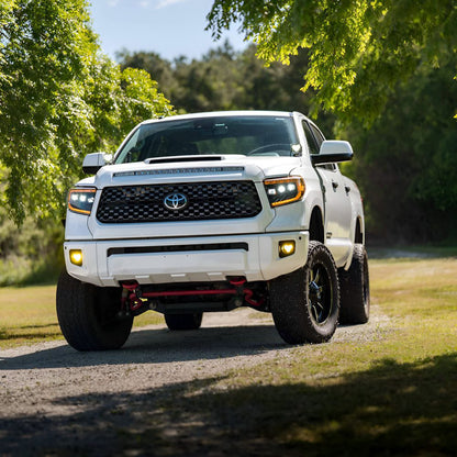 (MORIMOTO) XB LED Headlights: Toyota Tundra (14-21) (Pair / ASM / AMBER DRL) GEN 2