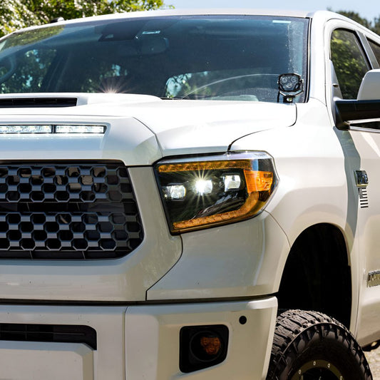 (MORIMOTO) XB LED Headlights: Toyota Tundra (14-21) (Pair / ASM / AMBER DRL) GEN 2