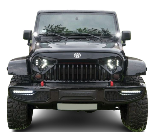 Apollo Front Bumper With LED for Jeep Wrangler JK 2007-2017