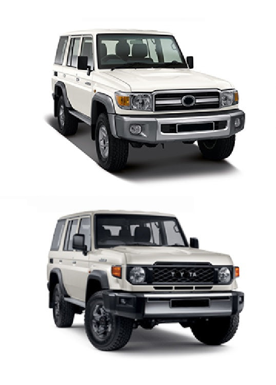 Face Lift Front Bumper With Headlight for Toyota Land cruiser Pickup 2007-2023