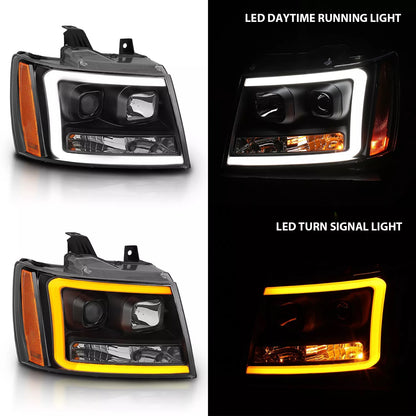 LED Headlights With DRL Chevy Tahoe & Suburban 07-14