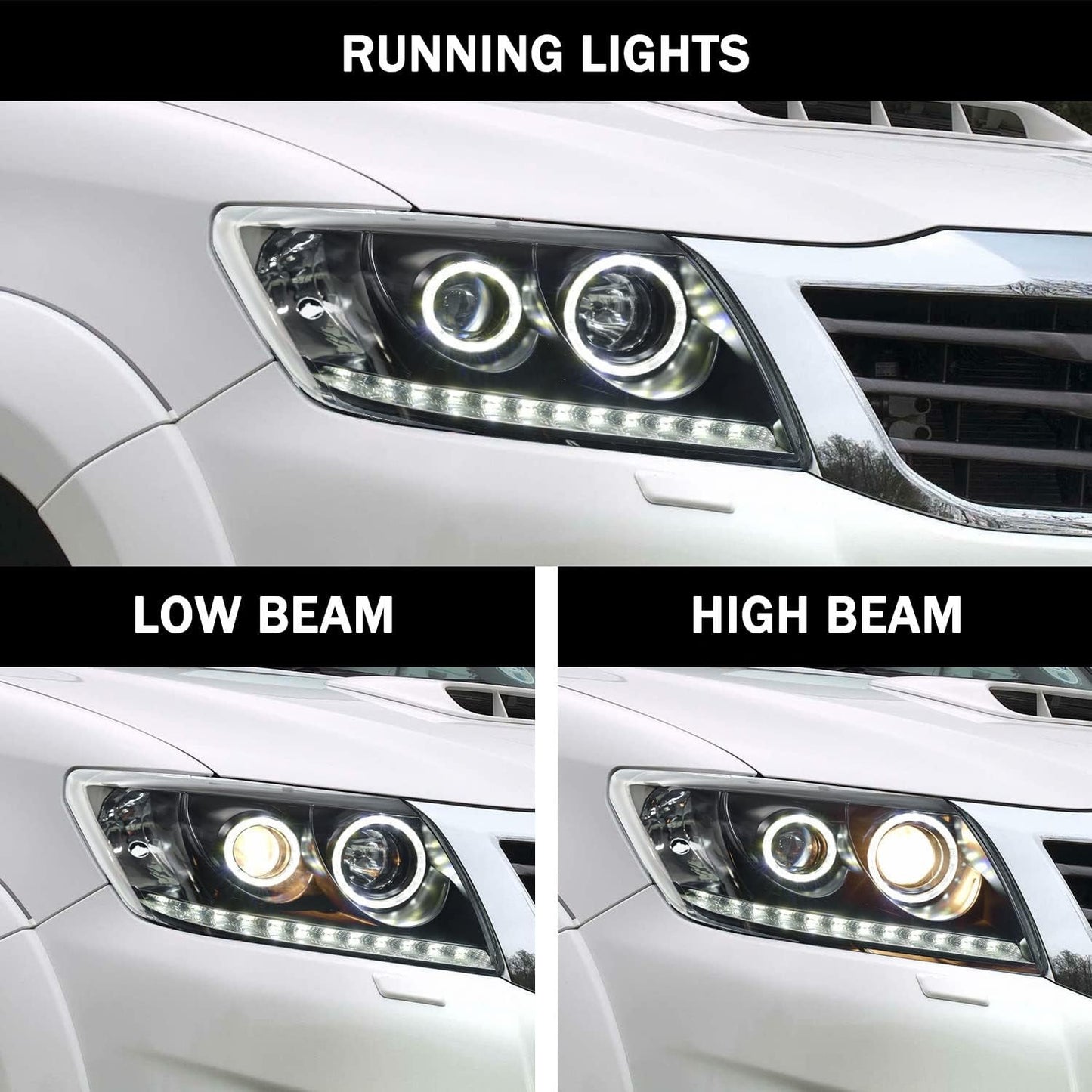 Headlight Compatible for Toyota Hilux Vigo 2012-2014