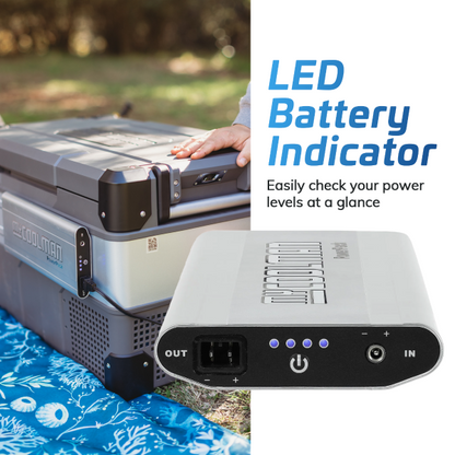 MY COOLMAN Professional Series, 53L, "The Explorer", Dual Zone Fridge Freezer With Power Pack & Pouch Bundle