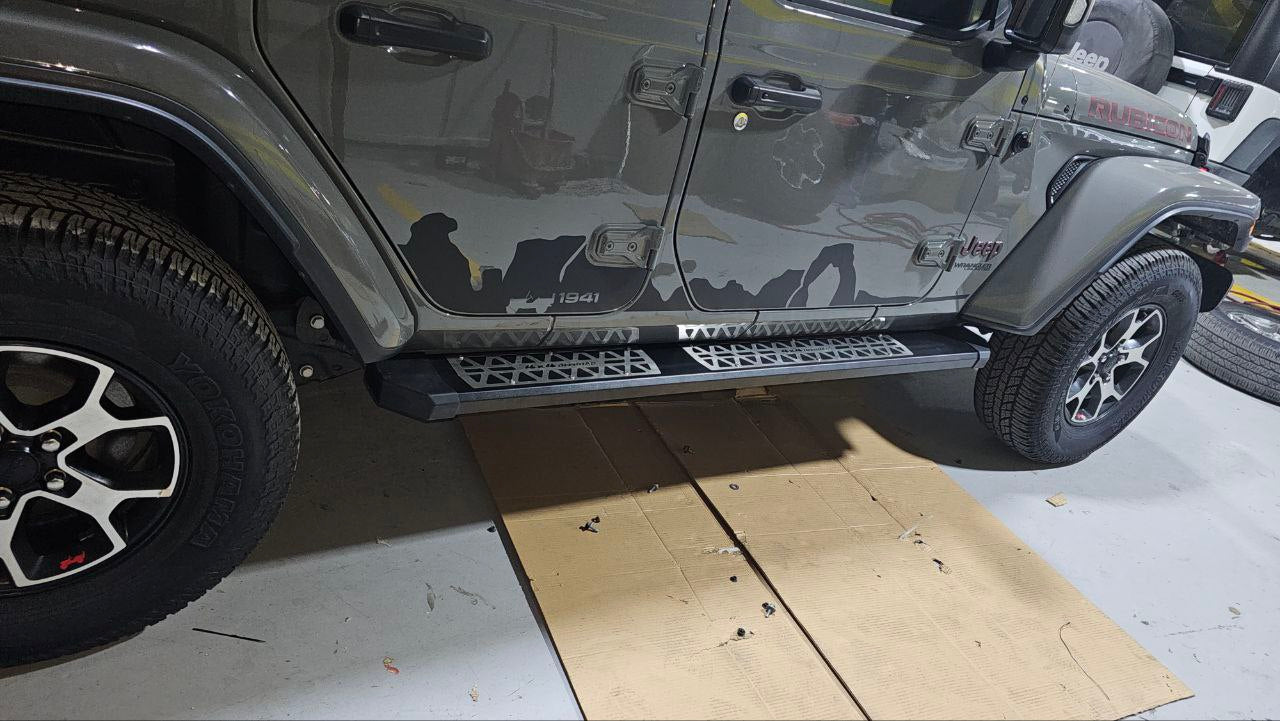 Aluminum Running side step Jeep Wrangler JL & Gladiator 2018-2023