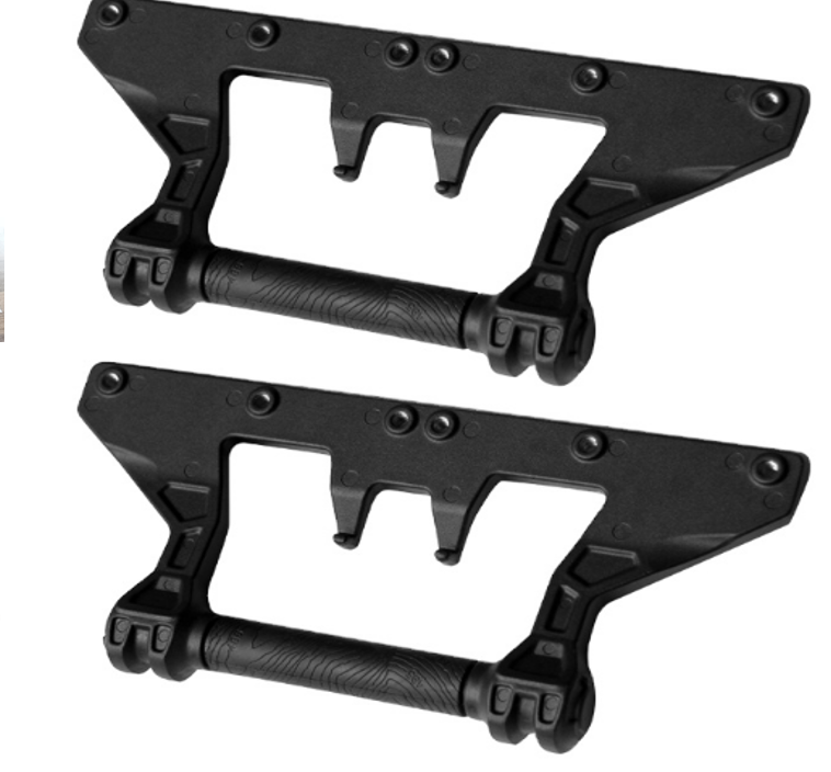 Black Aluminum Grab Handle Bar Grips for Jeep Wrangler JL 2018-2025