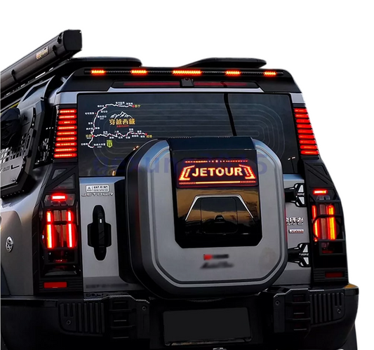 LED Spare Tire Cover Plate for Jetour Traveler T2 2023 - 2024 - 2025