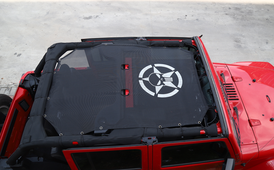 Sun Shade Top Cover For Jeep Wrangler 4Door JK & JL 2007-2025