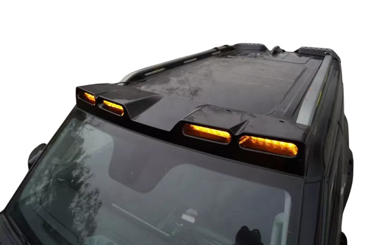 Yellow Front Roof Top Spoiler Light Lamp Bar with LED DRL for Jetour Traveller 2 T2 2023-2025