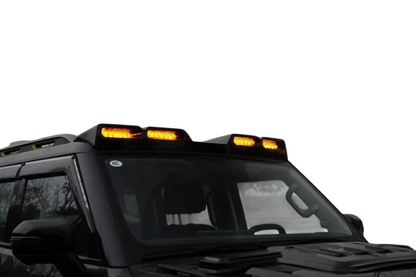Yellow Front Roof Top Spoiler Light Lamp Bar with LED DRL for Jetour Traveller 2 T2 2023-2025