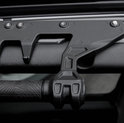 Black Aluminum Grab Handle Bar Grips for Jeep Wrangler JL 2018-2024