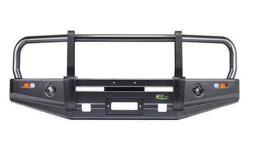 Front Bumper Ironman 4x4 Deluxe Commercial Bull Bar - Black For Toyota Prado 2010 To 2017