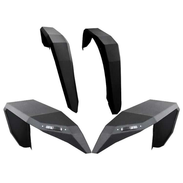Aluminum Alloy Fender Flares With Light For Jeep Wrangler JL 2018-2025