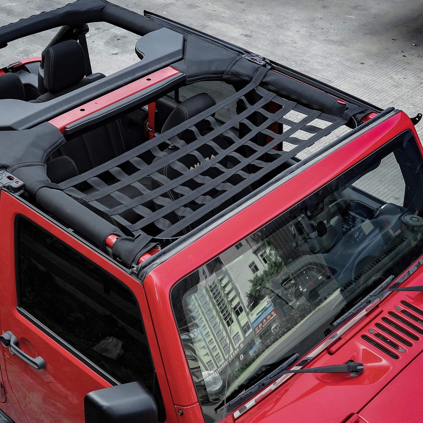 Roof & Cargo Net For Jeep Wrangler JK & JL 2007-2023