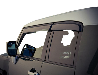 Window Visor Deflector Rain & Sun Guard for Toyota FJ 2007-2019