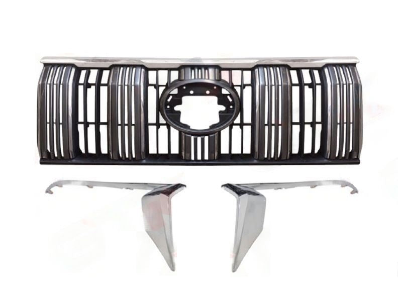 Grill Chrome & Black for Toyota Prado 2018