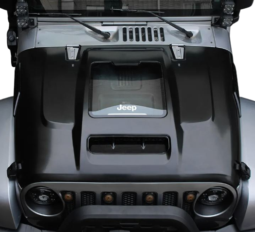 Side Loader Engine Bonnet Glass Engine Bonnet for Jeep Wrangler JK & JL & Gladiator 2007-2025