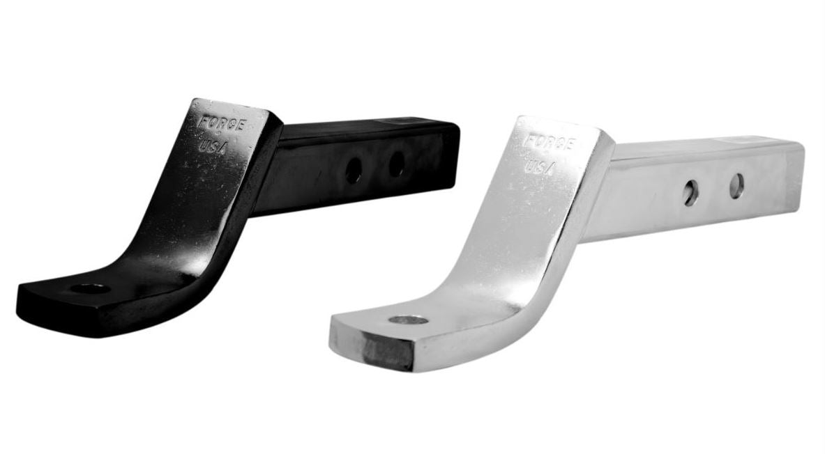 Force USA No Bracket Hook Black Long with Pin & Clip Black & Chrome
