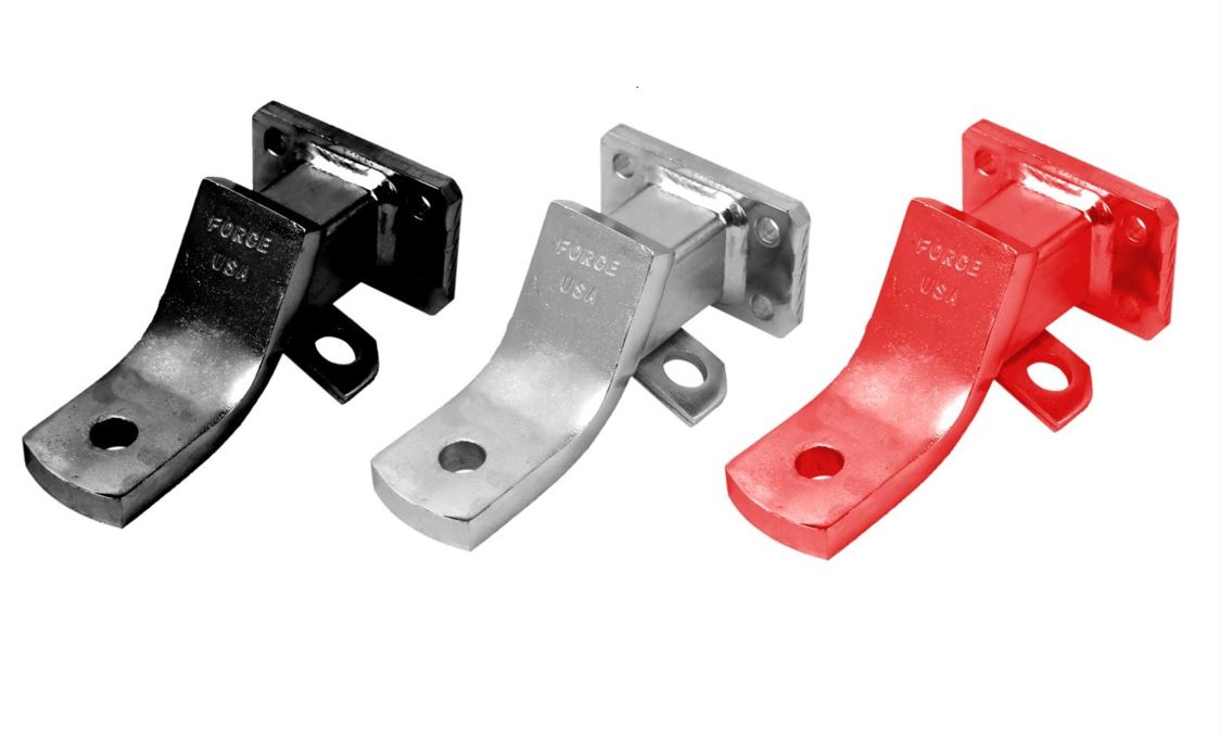 Force USA Bracket Hook Black Short No Side Hole Black & Silver & Red
