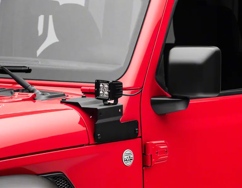 Dual Light Bracket for Jeep Wrangler JL & Gladiator 2018-2023