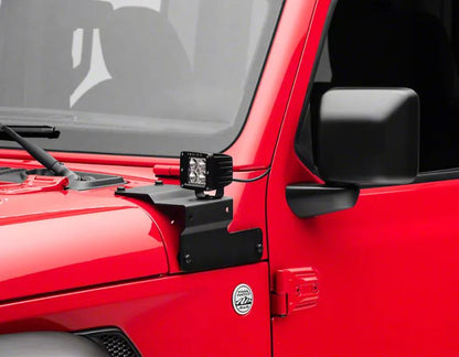 Dual Light Bracket for Jeep Wrangler JL & Gladiator 2018-2023