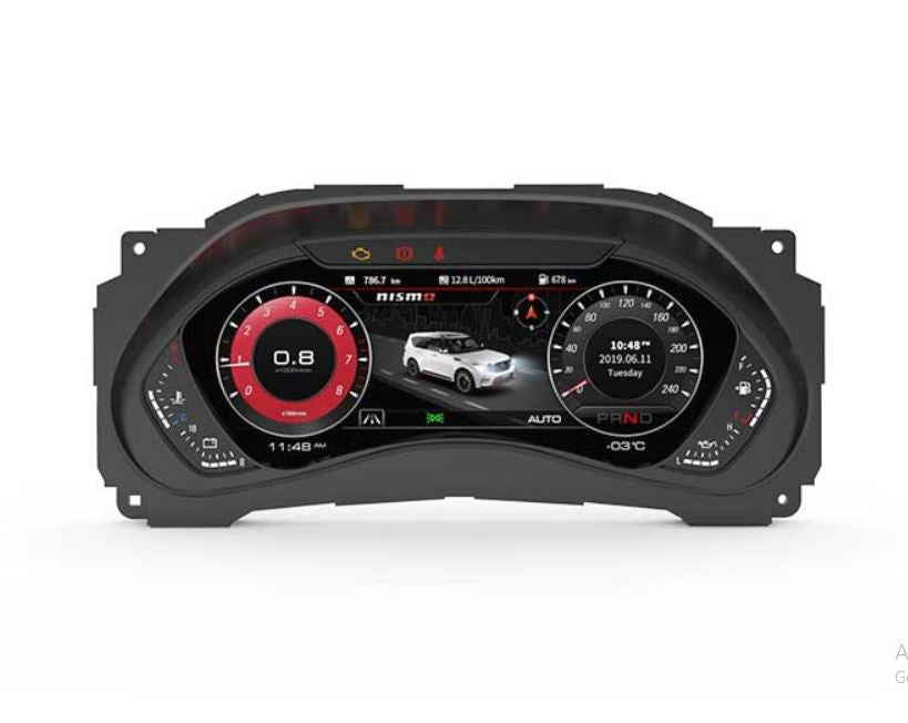 CaRobotor Y Pro digital dashboard for Nissan Patrol Y62 2008-2021