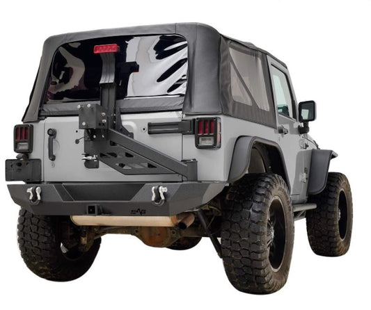 EAG Rear Bumper with Tire Carrier for Jeep Wrangler JK 2007-2017