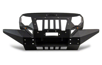 Fab Fours Grumper Full Width Black Front Winch HD Bumper  for Jeep Wrangler JK 2007-2017