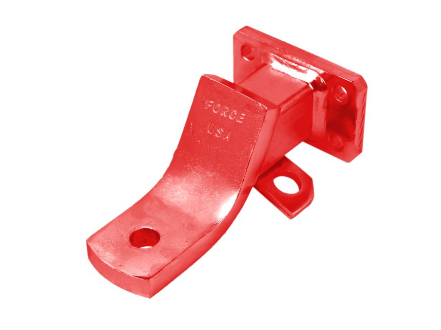 Force USA Bracket Hook Black Short No Side Hole Black & Silver & Red