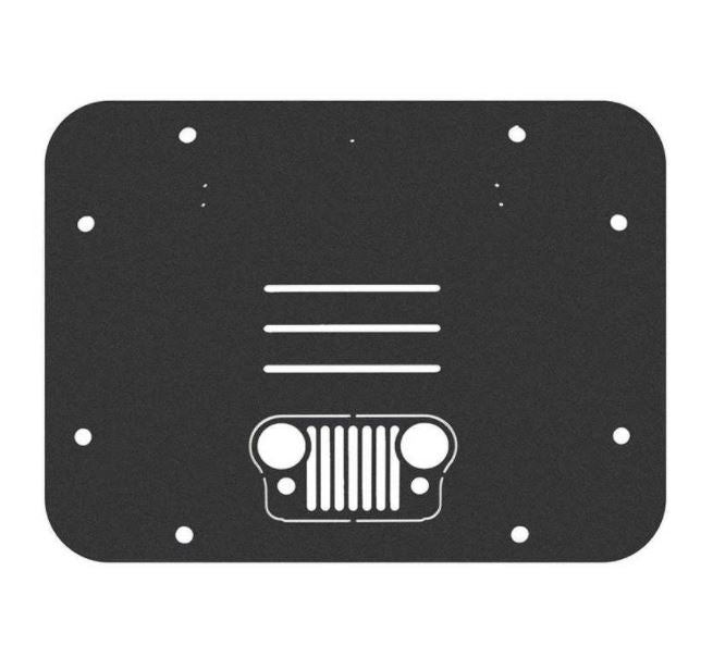 Spare Tire Delete Plate Cover , Wrangler Logo For Jeep Wrangler JK 2007-2017