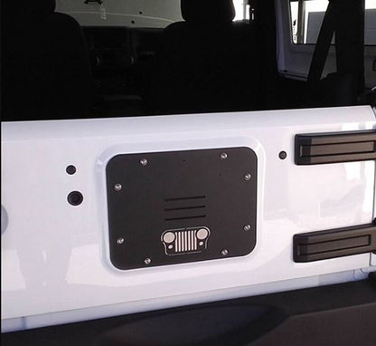 Spare Tire Delete Plate Cover , Wrangler Logo For Jeep Wrangler JK 2007-2017