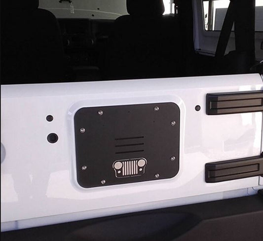 Spare Tire Delete Plate Cover , Wrangler Logo For Jeep Wrangler JK 2007-2017