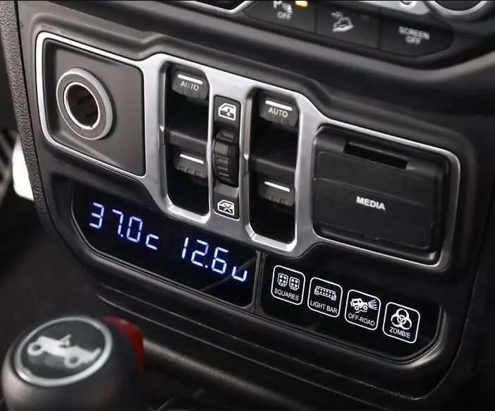 Touch Switch Panel Electronic Relay for Jeep Wrangler JL & Gladiator 2018-2025