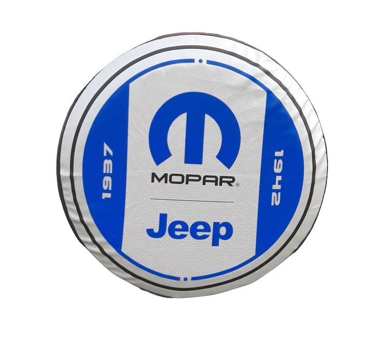 Mopar Spare Tire Cover for Jeep Wrangler JK & JL 2007-2025