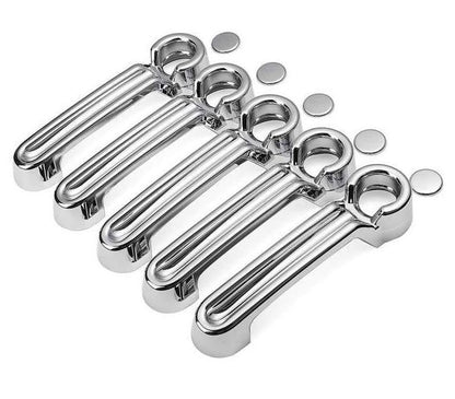 5 Pcs Chrome Door Handle Cover for Wrangler JK 2007-2017