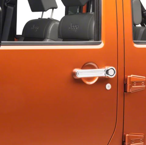 5 Pcs Chrome Door Handle Cover for Wrangler JK 2007-2017