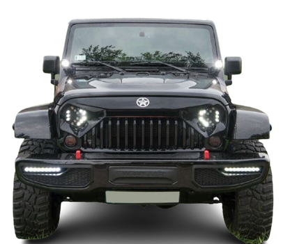 Apollo Front Bumper With LED for Jeep Wrangler JK 2007-2017