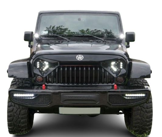 Apollo Front Bumper With LED for Jeep Wrangler JK 2007-2017
