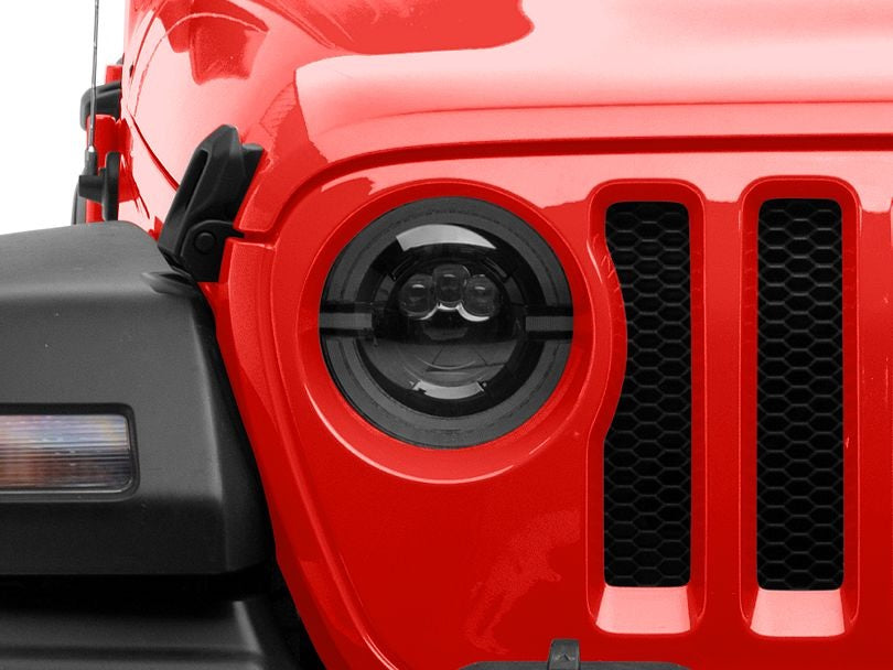 Headlight White LED With DRL for Jeep Wrangler JL & Gladiator 2018-2025
