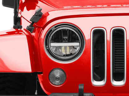 LED Headlight With DRL for Jeep Wrangler JK 2007-2017