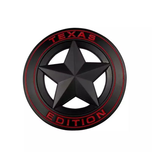 Black Texas Edition logo emblem sticker