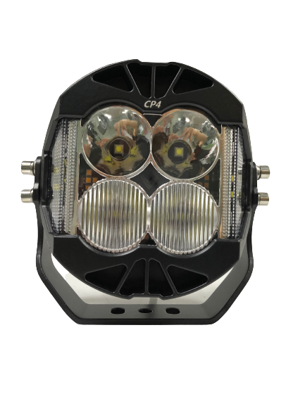 2 Pcs 5 Inch White LED 180W Light with DRL
