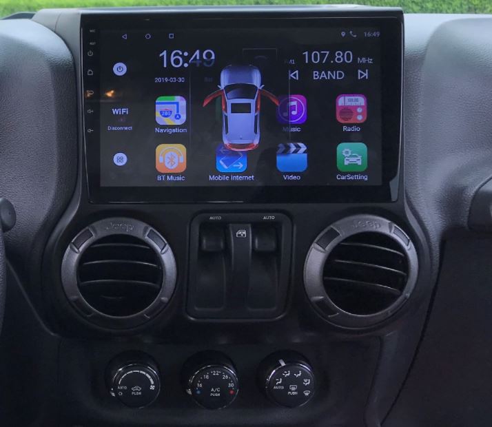 10.0 Android Screen for Jeep Wrangler JK 2011-2017