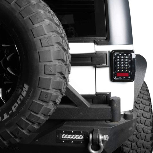 LED Black Dot Tail Light for Jeep Wrangler JK 2007-2017