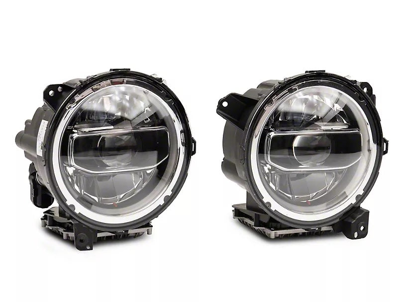 Rubicon Headlight White LED With DRL for Jeep Wrangler JL & Gladiator 2018-2025