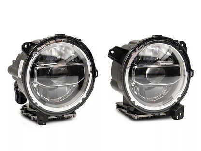 Rubicon Headlight White LED With DRL for Jeep Wrangler JL & Gladiator 2018-2025