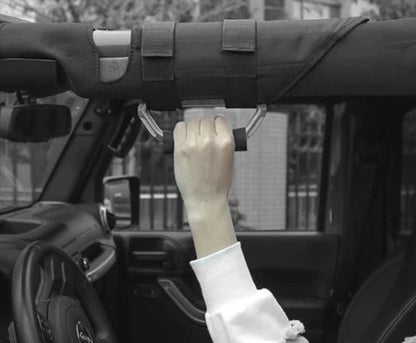 Black Grab Handles With Storage bag for Jeep Wrangler JK & JL & Gladiator 2007-2023
