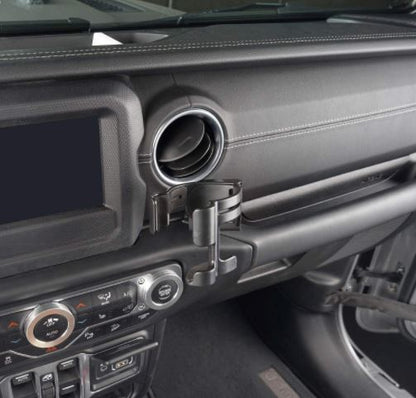 Phone & Cup Holder Stand For Jeep Wrangler JK & JL 2011-2025